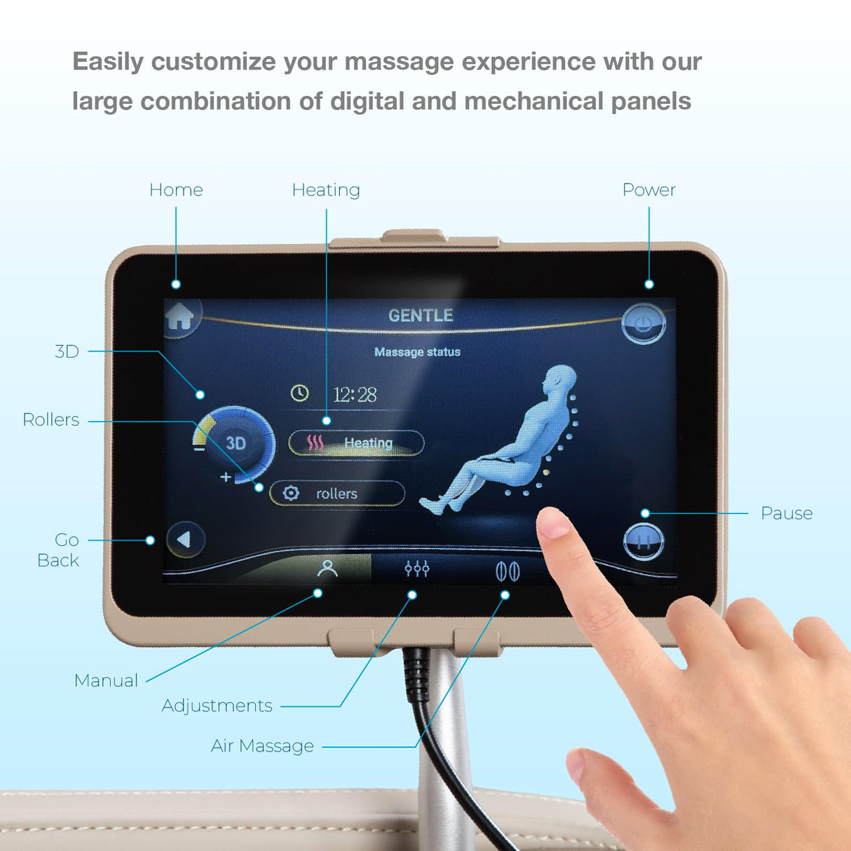 Osaki OS-3D Champ II | Brown Full Body Massage Chair | 3D SL-Track Massage | Zero Gravity | Lumbar Heating | Touchscreen Controller | Auto Body Scan | Bluetooth Speaker Osaki