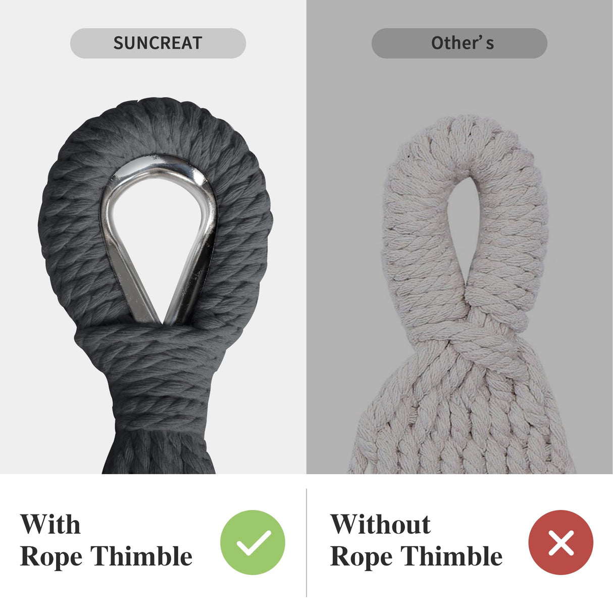 SUNCREAT Hammocks Outdoor Camping Double Hammock, Extra Large 2 Person Hammock for Camping, Dark Gray SUNCREAT