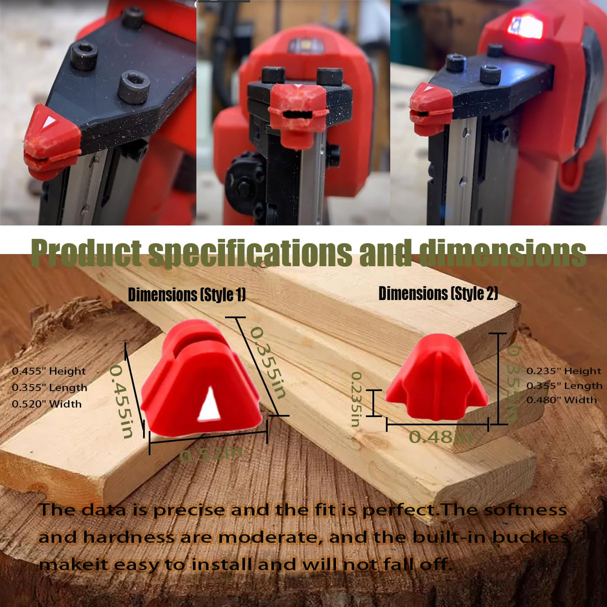 SURPOUF 42-38-0009 No Mar Pad Kit Cushion-Replaces Fits For Milwaukee M12 2540-20 Cordless Pin Nailer(set of 10) SURPOUF