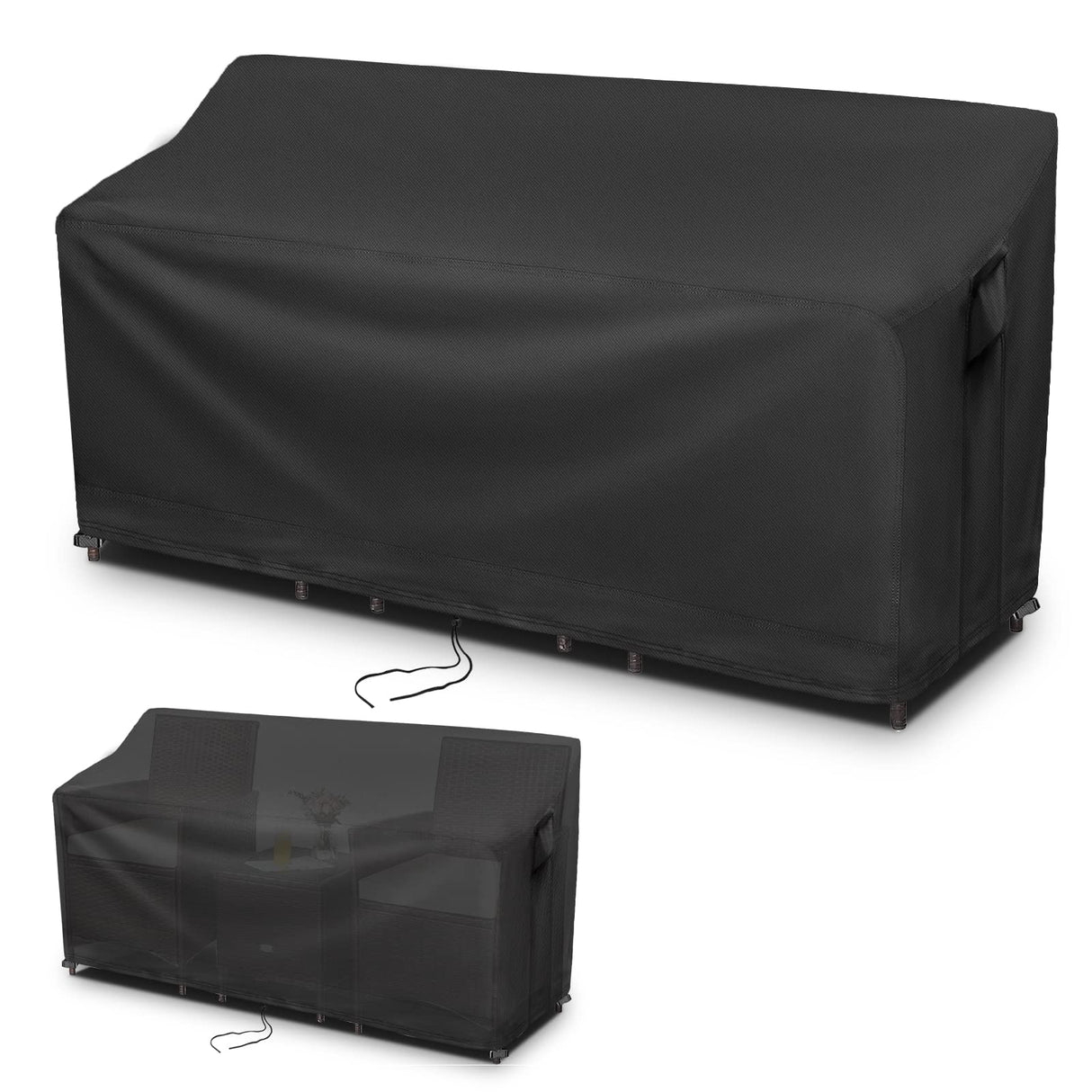 Kingling Patio Furniture Covers for 3 Piece Patio Chairs Set, Outdoor Furniture Cover Waterproof Wicker Chairs Cover - 75"L X32"W X31"H Kingling