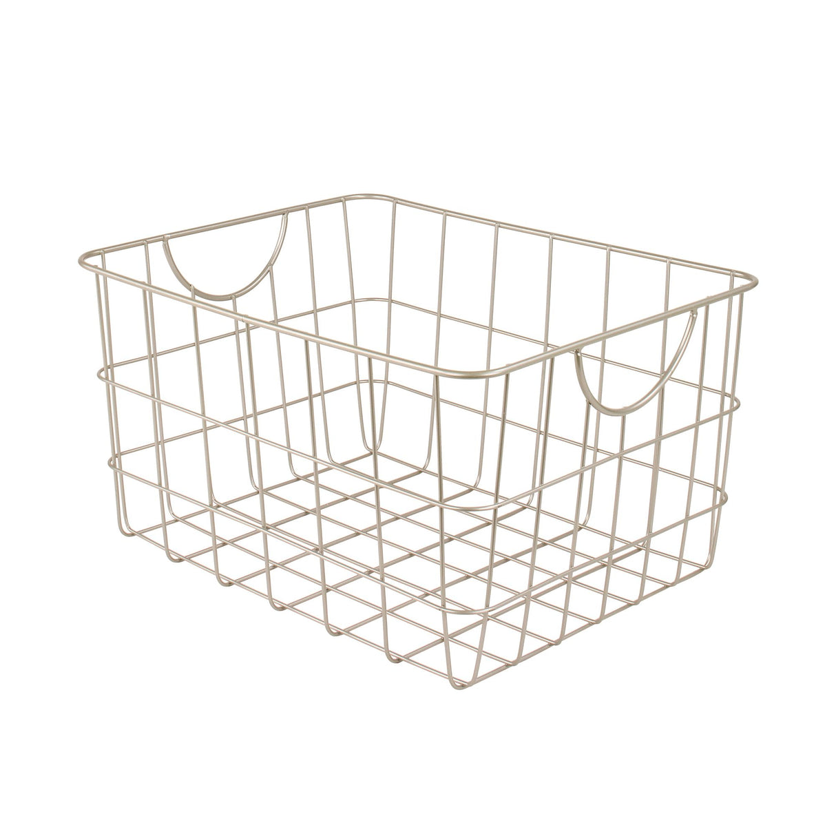 Spectrum Utility Wire Baskets for Organizing - Sturdy Steel Metal Basket Storage Organizer Bin with Handle - Open Wire Storage Baskets for Kitchen Pantry, Cabinets, Closet & Garage Shelves Spectrum Diversified