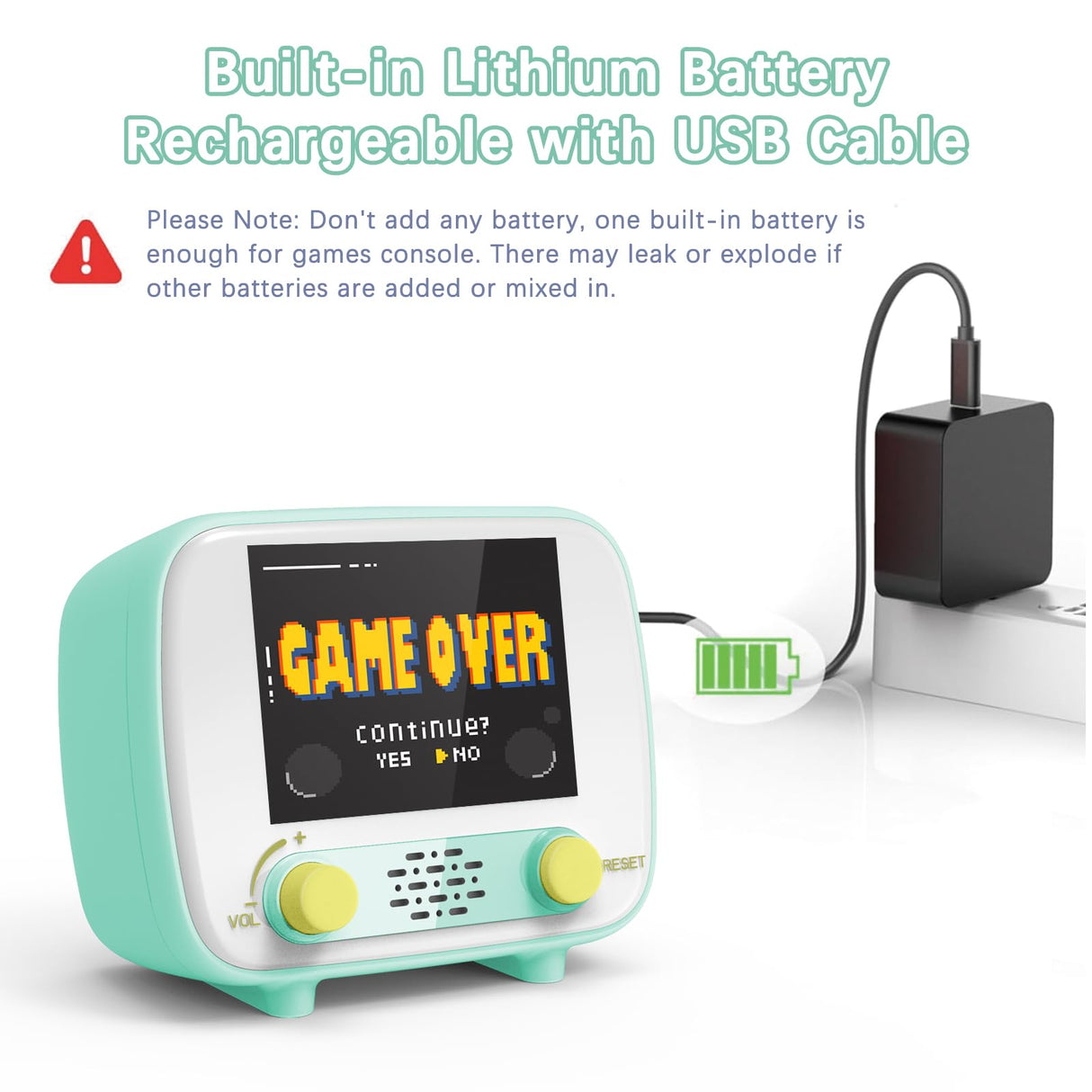 Handheld Game Console, Retro Mini Arcade Machine, 2.8 Inches, (One Player Game 216 Classic Games, Two Player Game 84 Classic Games), Supports for Handheld Controller & AV Output Connection TV Golden Security