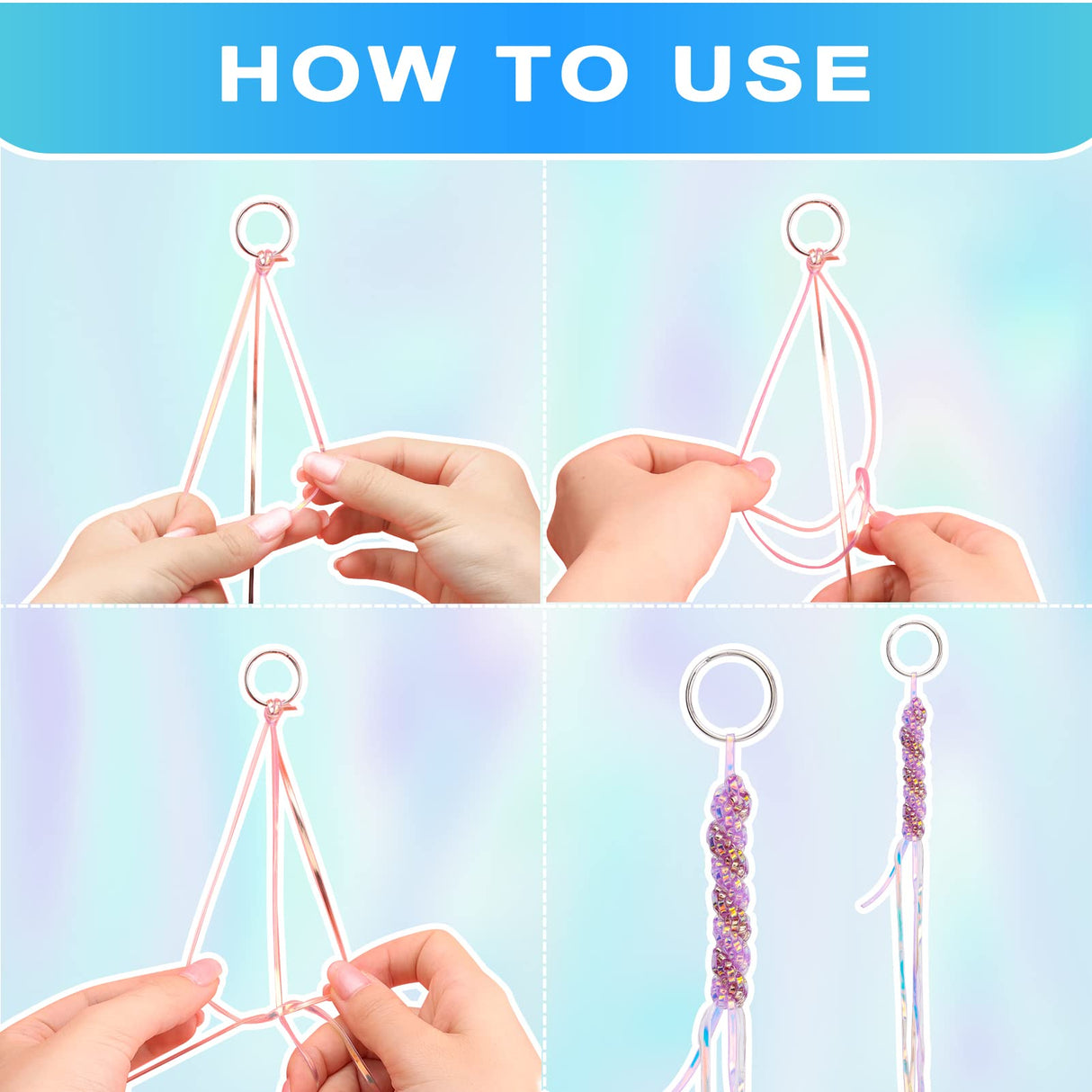 Karsspor Glitter/Laser/Normal Lanyard String for Crafts, 24 Rolls Gimp String, Plastic Lacing String Kit for DIY Bracelets, Key Chains, Pony Beads and Lanyards (788 Feet) Karsspor