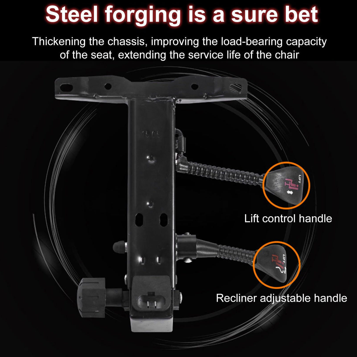 Ergonomic Gaming Chair, Bluetooth Speakers & LED RGB Lights Massage Lumbar Support Computer Gaming Chairs 360 Degree Swivel Height Adjustment Video Gaming Chair, Black & Red Iryreafer