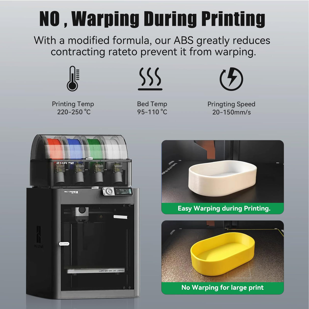 CCTREE 3D Printer High Speed ABS Filament 1.75mm, ABS 1kg Spool (2.2lbs) Excellent Resistance, Odorless Strong&Durable Accuracy±0.03mm Easy Printing for Bambu P1S,X1 3D Printer Glow in Dark Green CCTREE