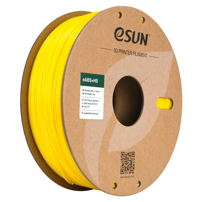 eSUN High Speed ABS+ Filament 1.75mm, Excellent Layer Adhesion 3D Printer Filament Speedy ABS Plus for Fast Printing, 1KG Spool (2.2 LBS) 3D Printing Filament for 3D Printers, Yellow