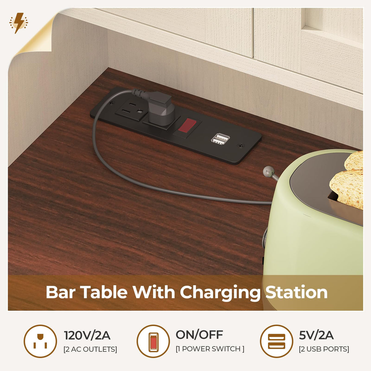 UPOSOJA Farmhouse Kitchen Pantry Storage Cabinet with Bar Cabinet Drawers & Shelves, Freestanding Hutch and Adjustable Shelves, Versatile Storage for Kitchen, Dining Room, Living Room, Off White UPOSOJA