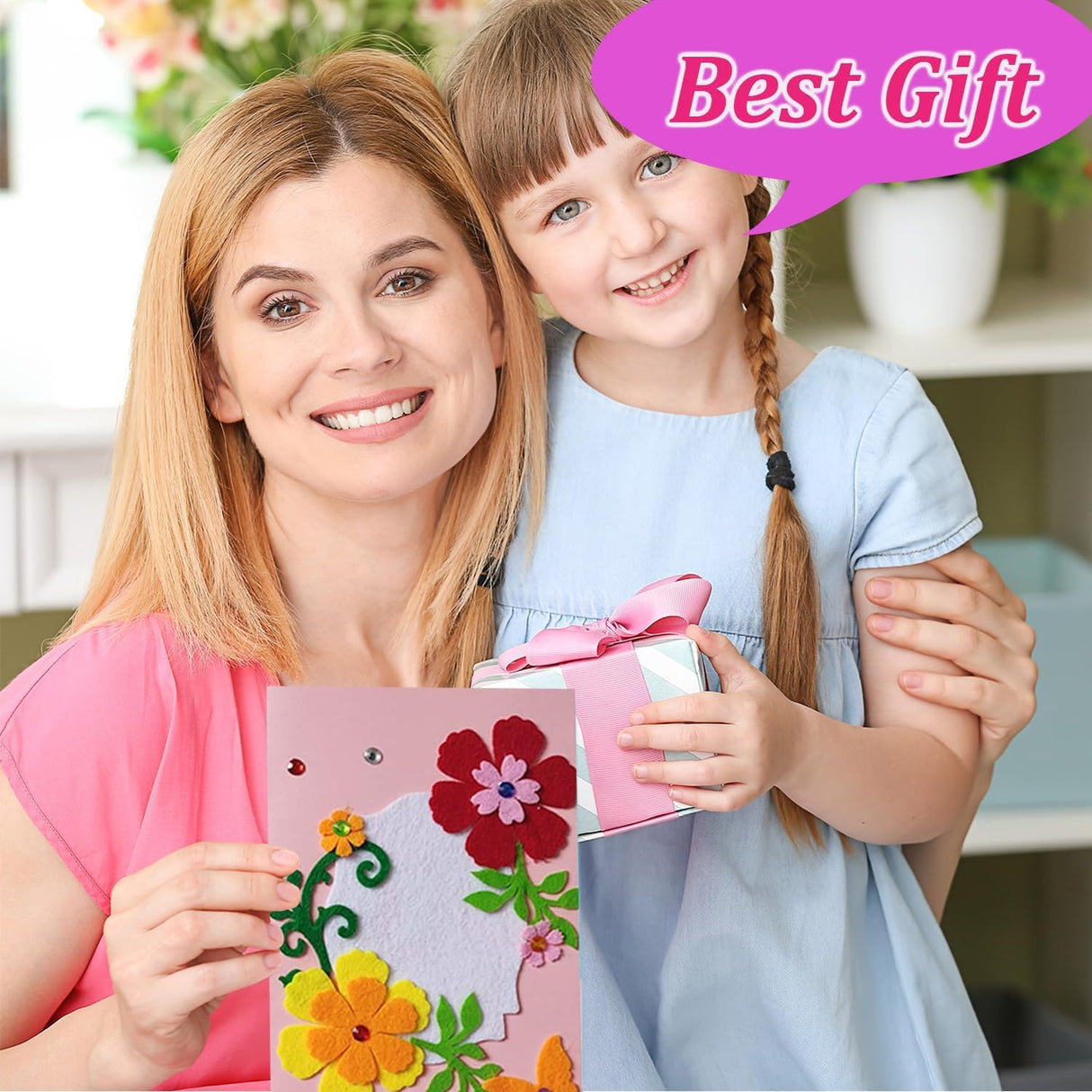 EAJASUCE 8 Pcs Card Making Kits for Kids DIY Handmade Card Making Supplies Art Crafts for Mothers Fathers Day Birthday Gift EAJASUCE