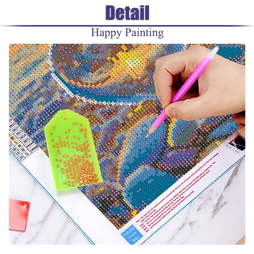 VividMeng Beach Diamond Art Kits for Adults,Sunset Diamond Painting Kit for Adults,DIY Full Drill Diamond Painting Beach Gem Art and Crafts 12x16inch VividMeng