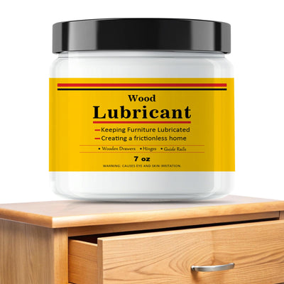 Upgrade Wood Lubricant & Wood Wax for Drawers, Doors, Hinges - Multi-Purpose Semi Paste Wax for Wood - Drawer & Door Hinge Lubricant - Loosen Drawer Slide - Restore & Preserve Wooden Slide - 7oz