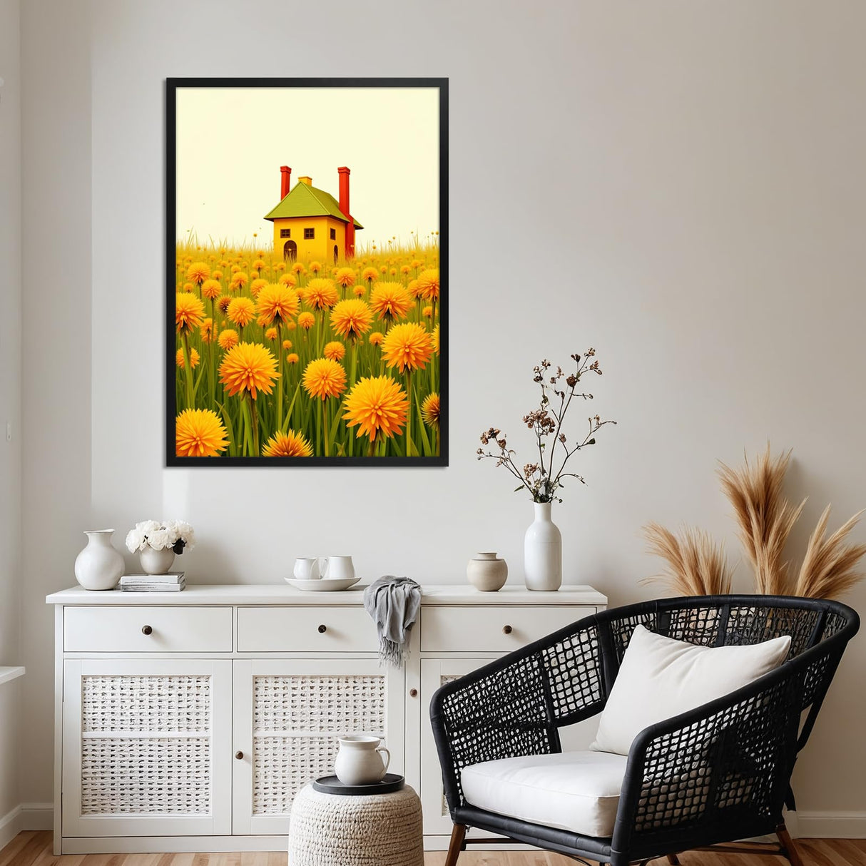 Giftgarden 19.7x27.6 Puzzle Frame Black, 50x70cm Picture Frame for 1000 Pieces Puzzles Wall Display, Single Giftgarden