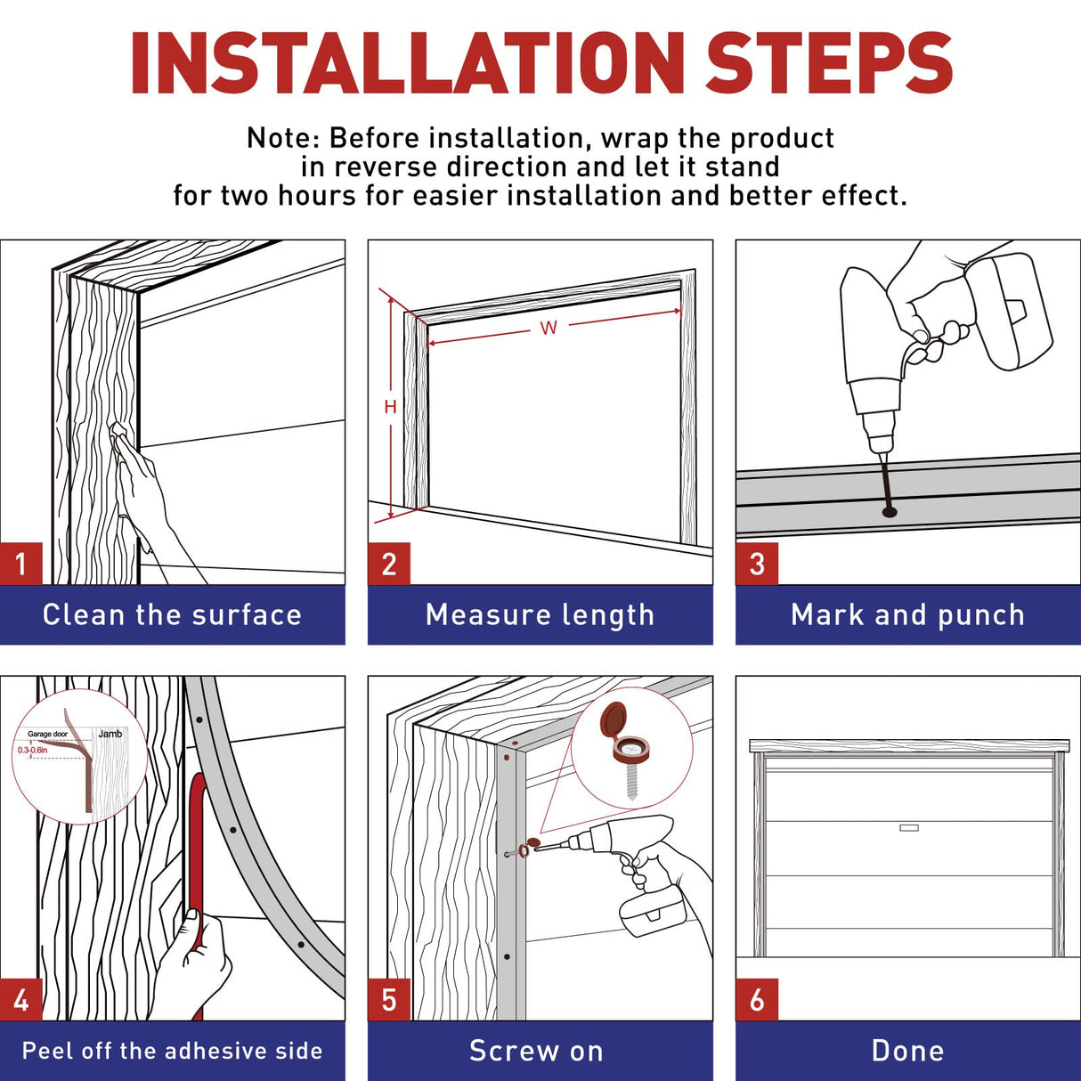 FOSLUOC Garage Door Seal Top and Sides Seal Strip 34FT Rubber Weather Stripping Replacement Soft and Hard Composite, Weatherproofing Universal Sealing (Grey) FOSLUOC