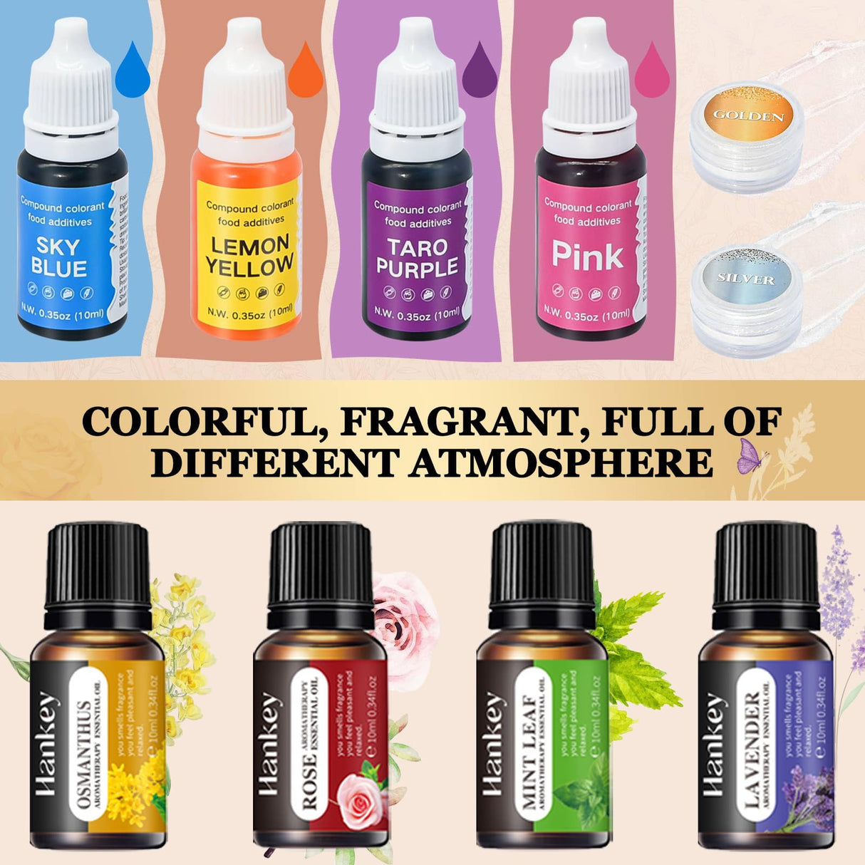 Soap Making Kit, JCOOS Soap Making Kit for Adults and Kids, Soap Making Supplies - Melt and Pour Soap Base, Soap Mold, Soap Colorant, Fragrances, Dried Flowers, Glitter, Kids Craft Diy Kits for Adults Jcoos