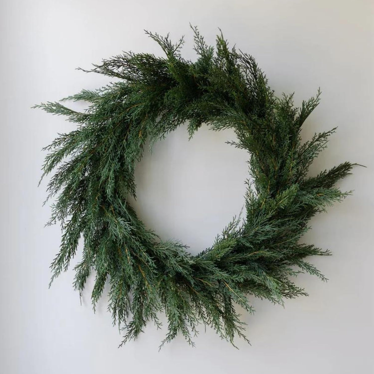CG Hunter Holiday Collection Cedar Wreath, Premium Artificial Indoor and Outdoor Large 30" Cedar Christmas Wreath, Christmas Decorations and Holiday Greenery CG Hunter