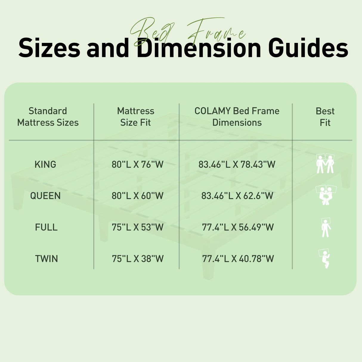 COLAMY 12 Inch Wood Platform Bed Frame,Sturdy Full Size Bed Frame with Wood Slat Support, No Box Spring Needed, Easy Assembly, Rustic Pine COLAMY