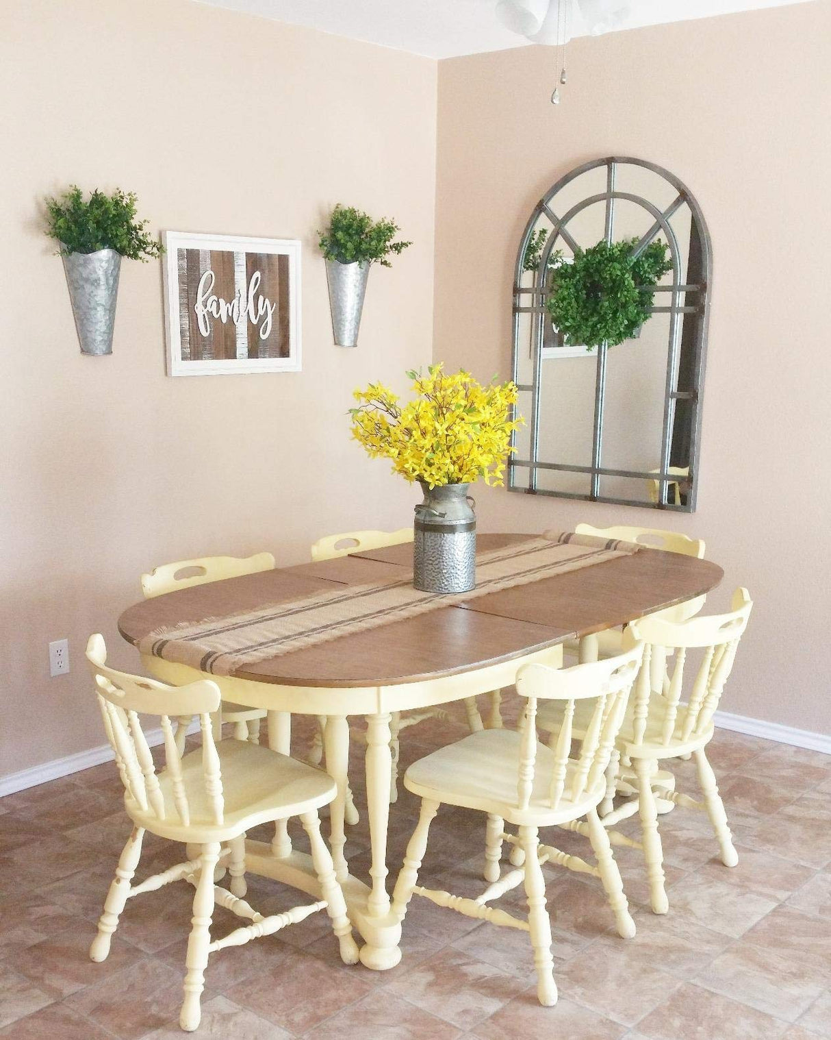 Dahey 2 Pack Galvanized Metal Wall Planter with Artificial Eucalyptus Farmhouse Decor Hanging Wall Vase Planters Flowers Holder for Country Rustic Home Wall Decor,Silver Dahey