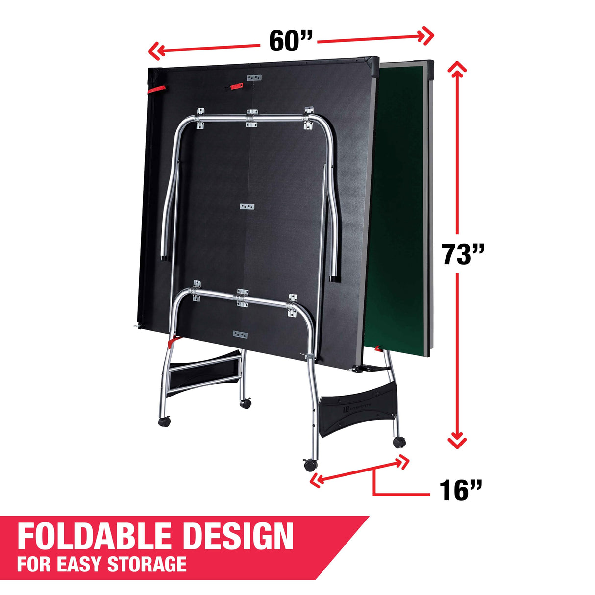 MD Sports Table Tennis Set, Regulation Ping Pong Table with Net, Paddles and Balls (8 Pieces) - Green and White MD Sports