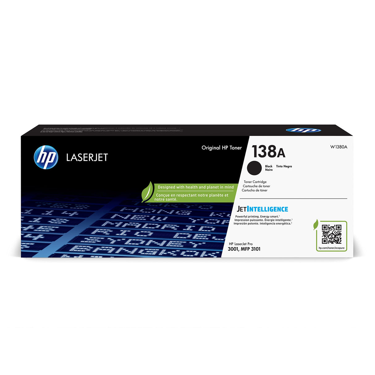 HP 138A Black Toner Cartridge | Works Laserjet Pro 3001 Series, Laserjet Pro MFP 3101 Series | W1380A HP