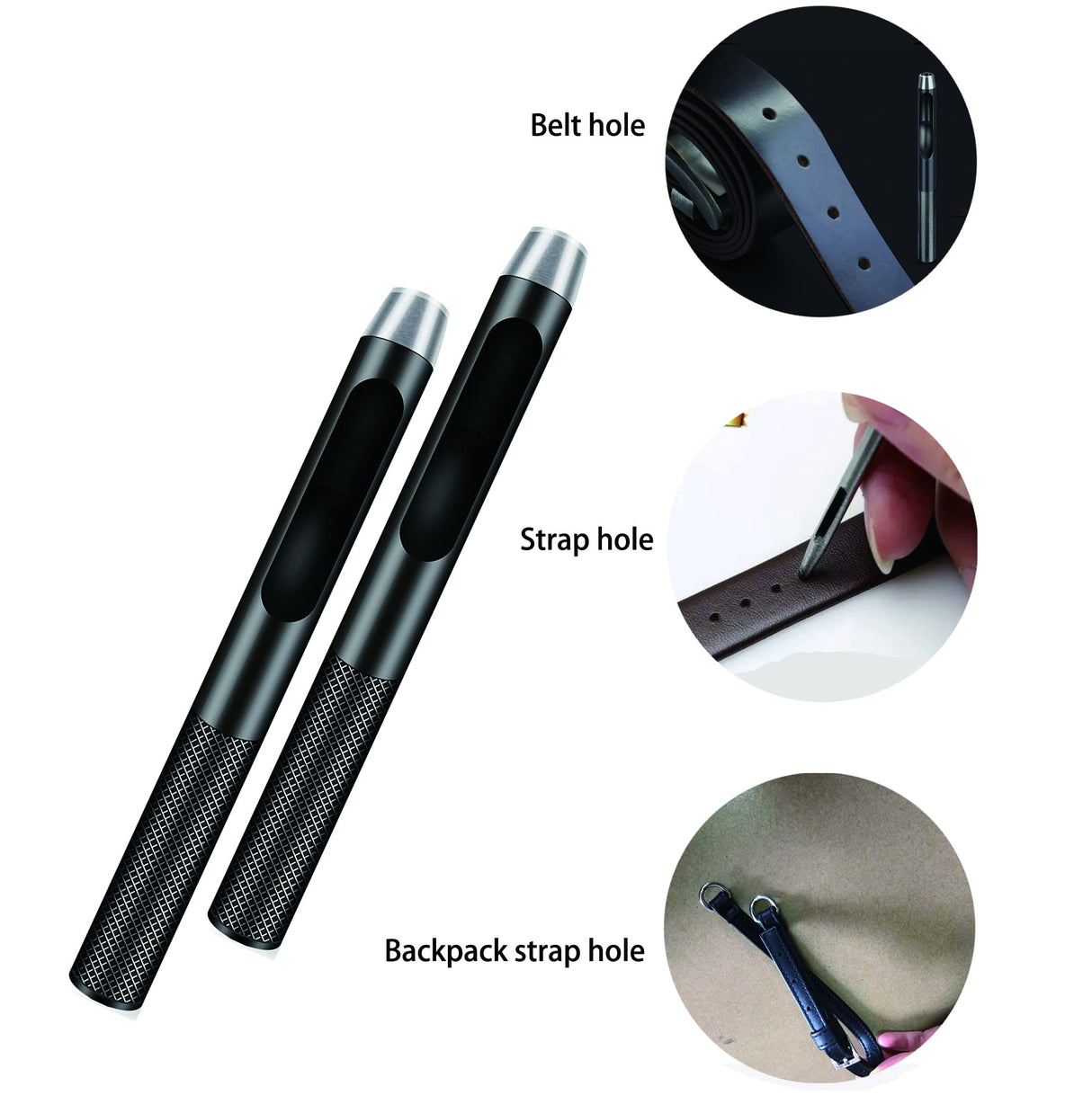 IRISFLY 10pcs Round Steel Leather Craft Hollow Hole Punch 1mm to 10mm for Leather Belt Watch Band Gasket IRISFLY