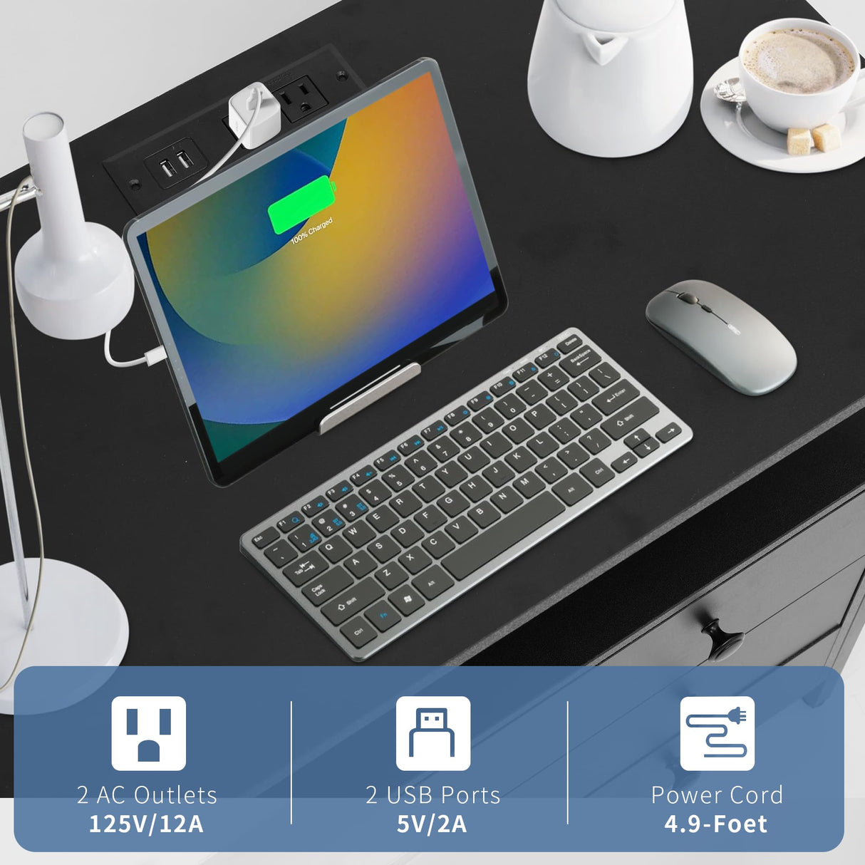 Edbuosy 3 Wooden Drawers Night Stand, 27 Inch Wide Nightstand with Charging Station and Adjustable Drawers, Bedside Table for Living Room/Bedroom/Office, Black. Edbuosy