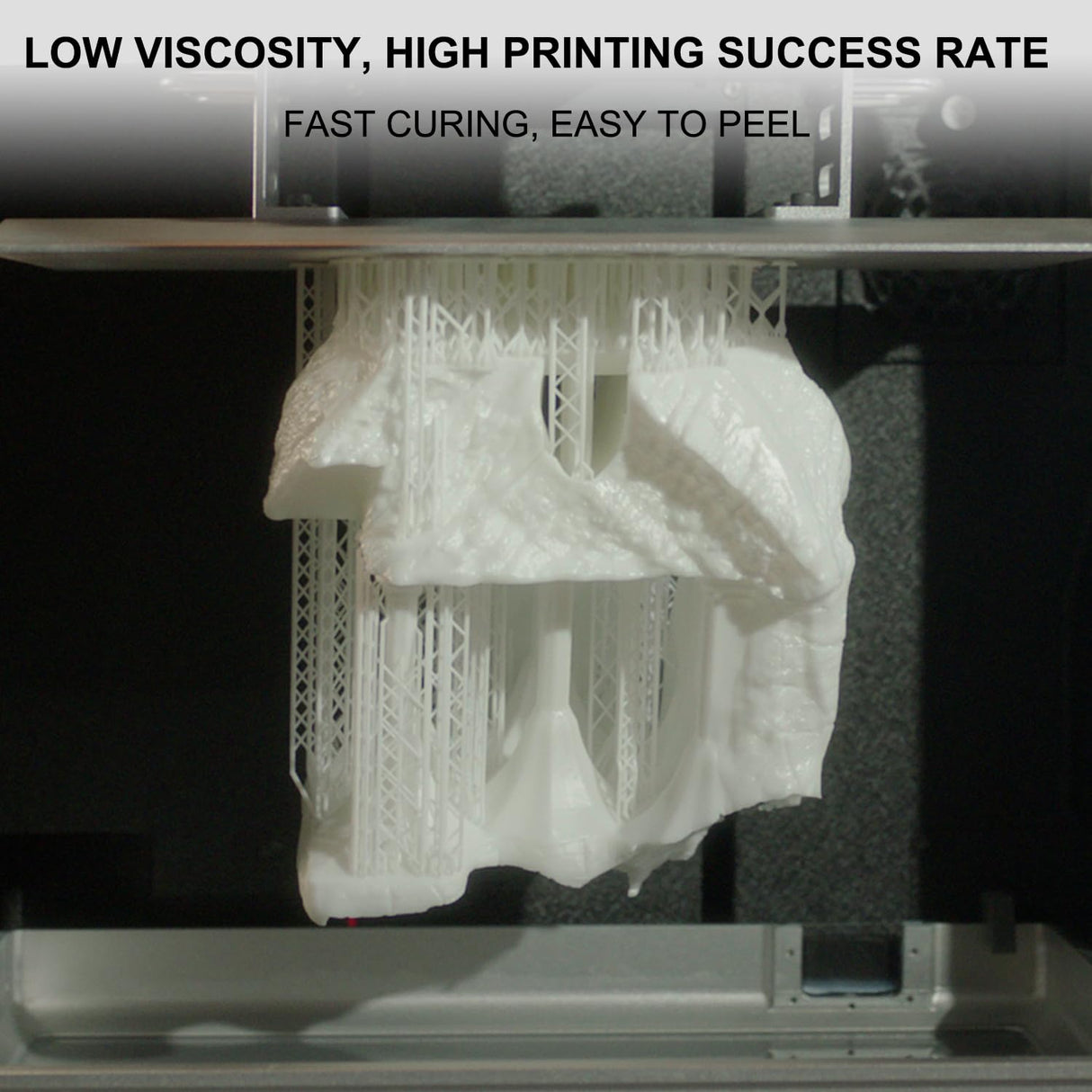 ApexMaker 3D Printer Resin White, 1000g, High Precision, Low Odor, Quick Curing Standard Photopolymer Resin, 385-405nm UV Curing 3D Printing Liquid Photopolymer Resin for LCD DLP SLA 3D Printers ApexMaker