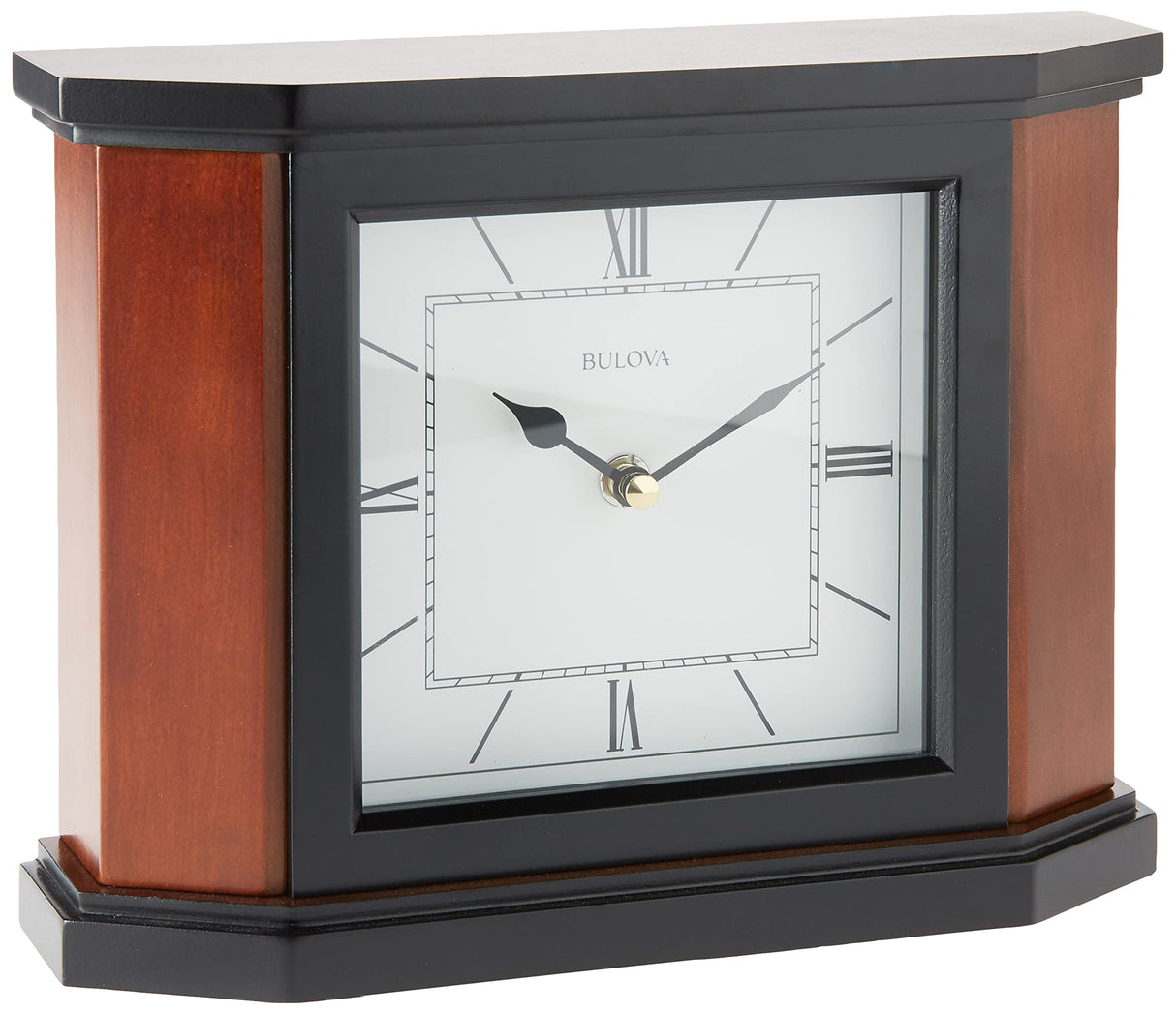 Bulova B1881 Holyoke Clock, Cherry Brown Bulova