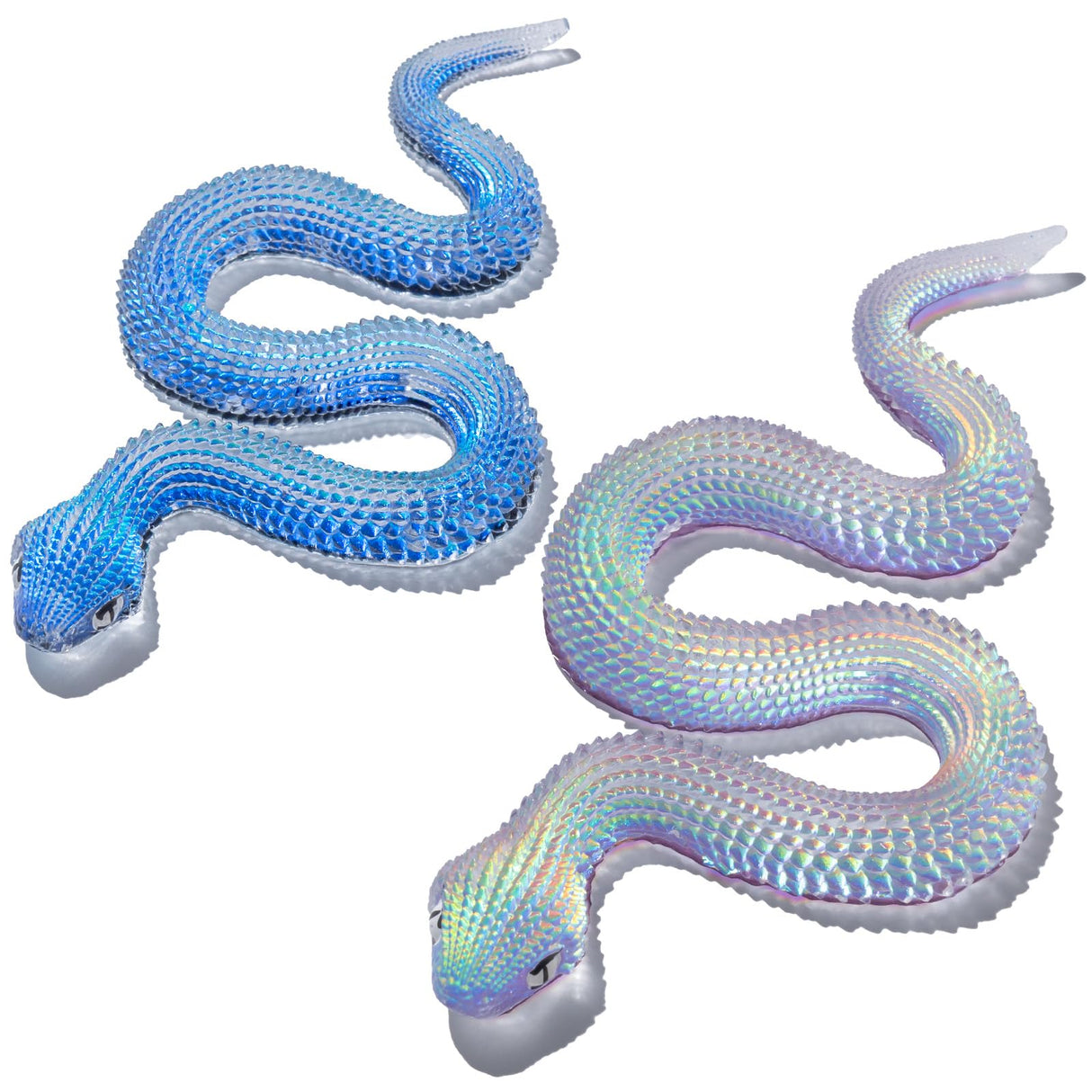 LET'S RESIN 2Pcs Snake Resin Molds, Flexible 3D Snake Silicone Molds(Large & Small), Effortless Demolding Animal Epoxy Molds for DIY Art, Home Decor, Serpent Lovers Gifts LET'S RESIN