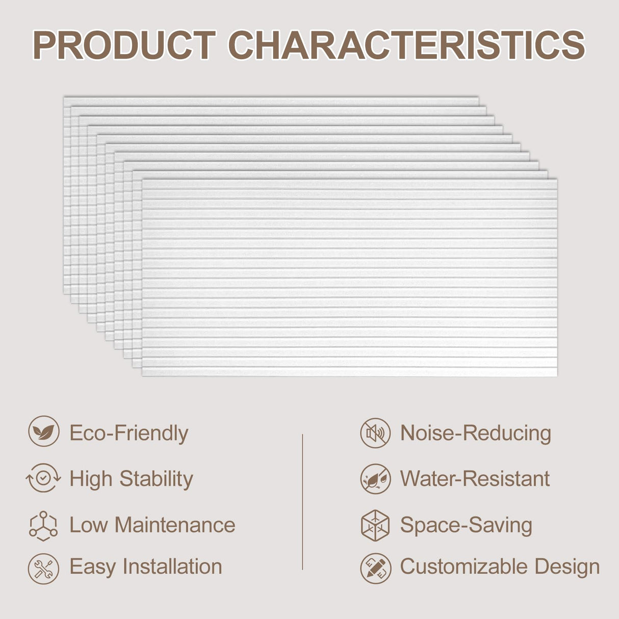 10 Packs Acoustic Panels,Large 47" X 24" X 0.38" Soundproof Wall Panels,Self-adhesive Sound Absorbing Dampening Panel,Sound Proof Panels for Walls Home Studio and Office(White) Lakexus