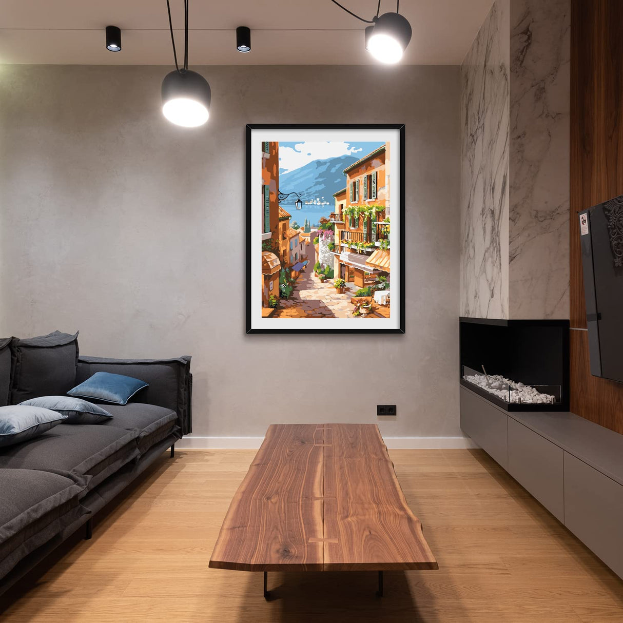 QUITEDEW Paint by Number for Adults Beginner,Scenery Paint by Numbers,Garden Paint by Numbers Kits Suitable for Home Wall Decoration 16x20 Inch QUITEDEW