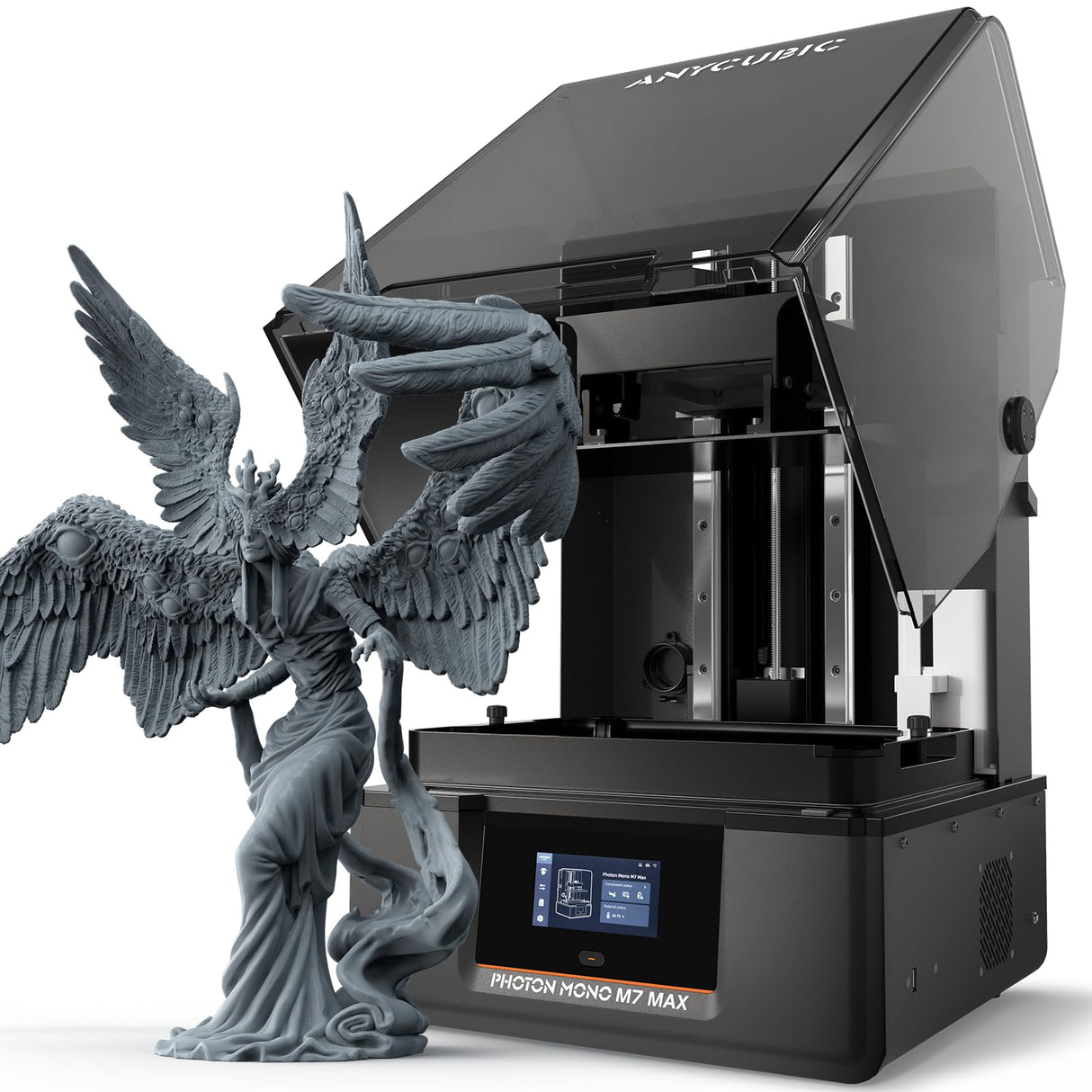 ANYCUBIC Resin 3D Printer, Photon Mono M7 MAX 13.6-inch 7K Mono LCD, High Precision, Temperature Control, Efficient Productivity, Large Printing Size of 11.73 x 6.46 x 11.81 Inch ANYCUBIC