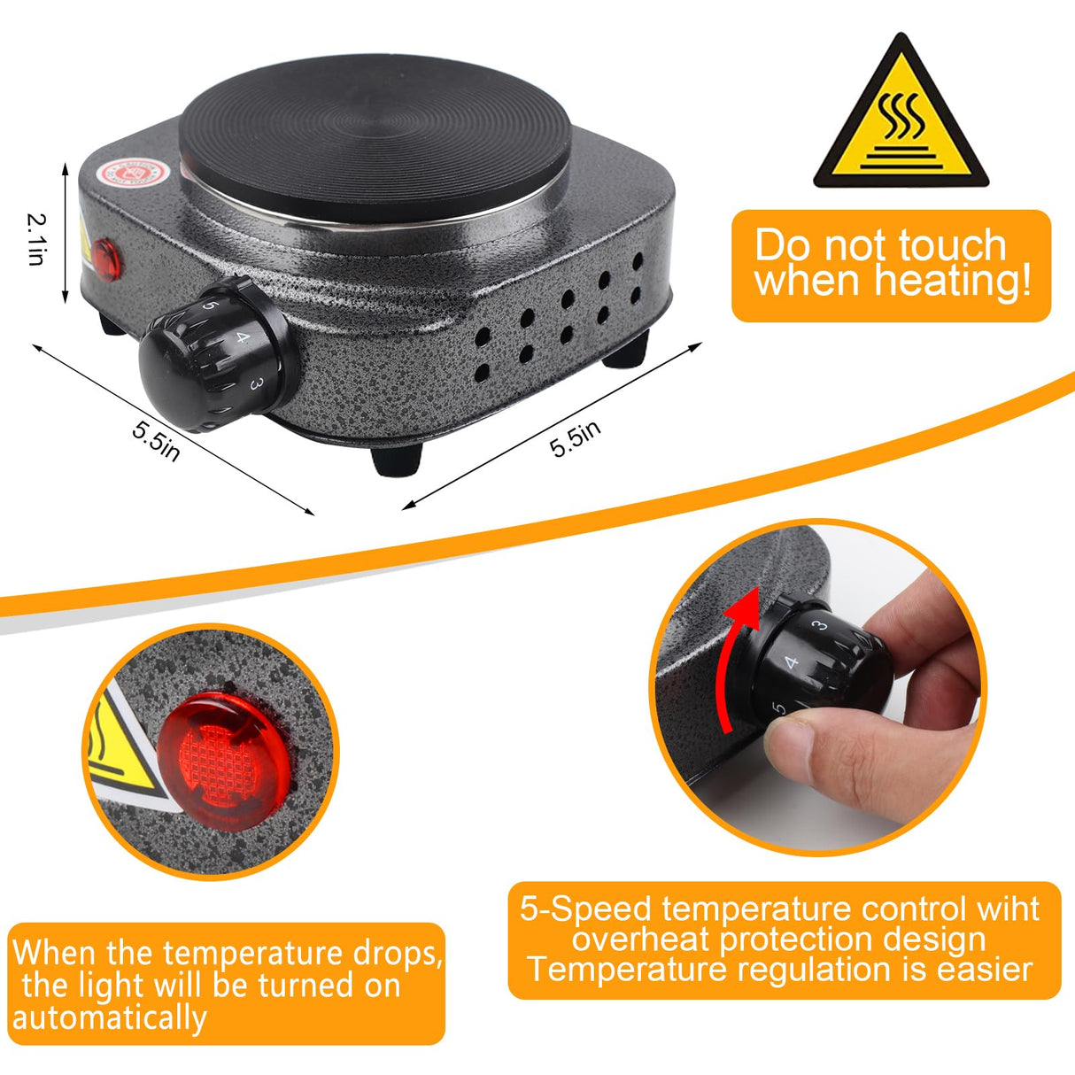 BBAXI Candle Making kit with Hot Plate,Wax Melter for Candle Making,Candle Making Kit for Beginners with Melting Pot,Including Candle Pot,Electric Stove,Thermometer, Candle Wick,Anti-hot BBAXI