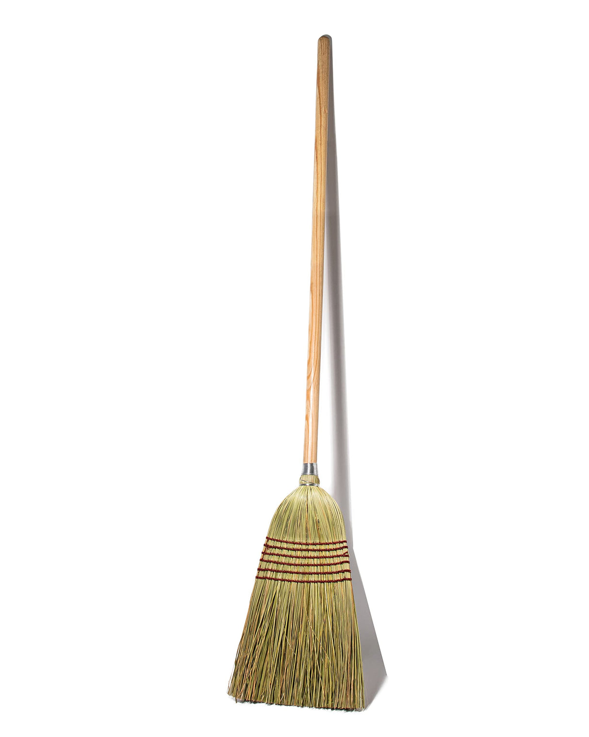 Tidy Tools Corn Broom with Wood Handle Heavy Duty Indoor Outdoor Broom (1 1/4 Inch Handle) Tidy Tools