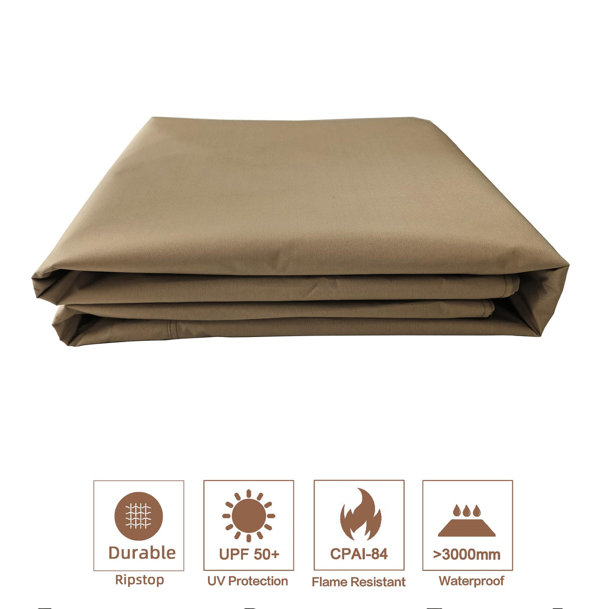 SCOCANOPY Replacement Top for Lowe's Allen Roth 10X12 Gazebo Model #GF-12S004B-1/#GF-12S004BTO/#TPGAZ17-002C (Khaki) SCOCANOPY