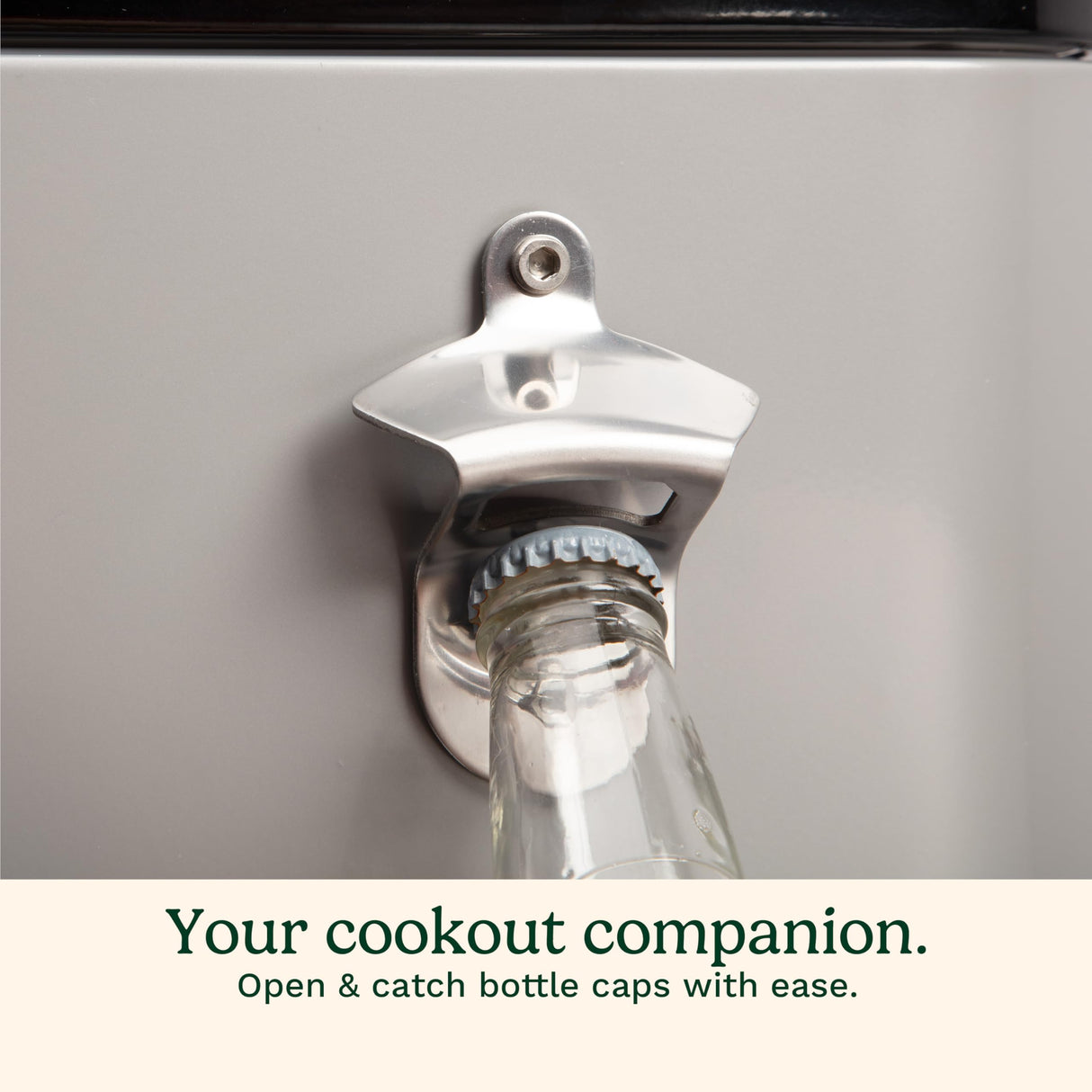 Cuisinart 80 Qt Cooler Cart, Portable Outdoor Beverage Cooler with Storage Shelf, Bottle Opener and Cap Collector, Summer BBQs, Cookouts and Tailgates, 48 Hour Cold Drinks, Chill, Fresh Sodas and Beer Cuisinart