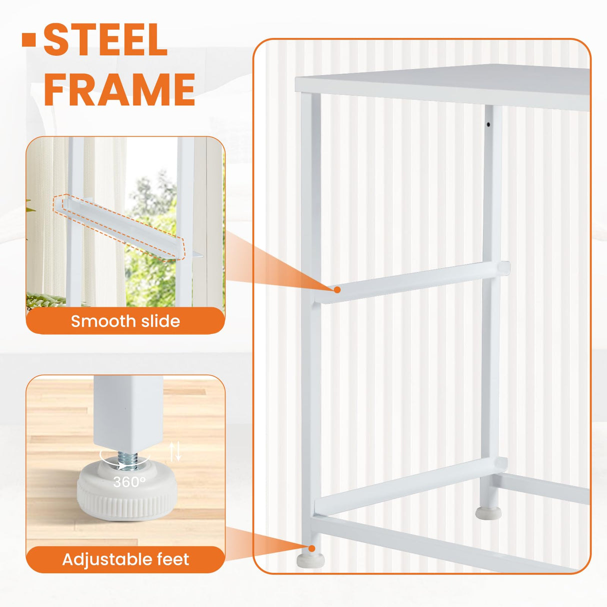 Sweetcrispy Nightstand Set of 2 with 2 Storage Drawers, 20" Height Small Bed Side Furniture End Table, Wooden Top Fabric Cabinet Kids Mini Dresser for Bedroom, Closet, Entryway, College Dorm Sweetcrispy