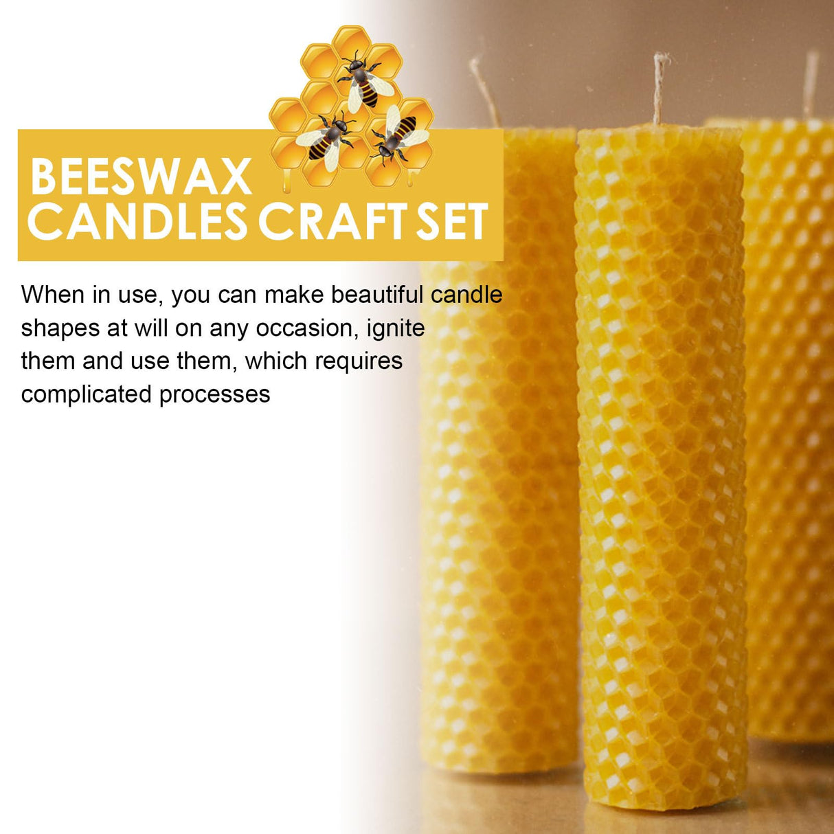 30Pcs Beeswax Sheets for Candle Making, Natural Wax Foundation for Bee Frames, DIY Candle Making Kit, Bees Wax Sheets for Beehives Honey (16.34 x 7.68inch) TESSTSY