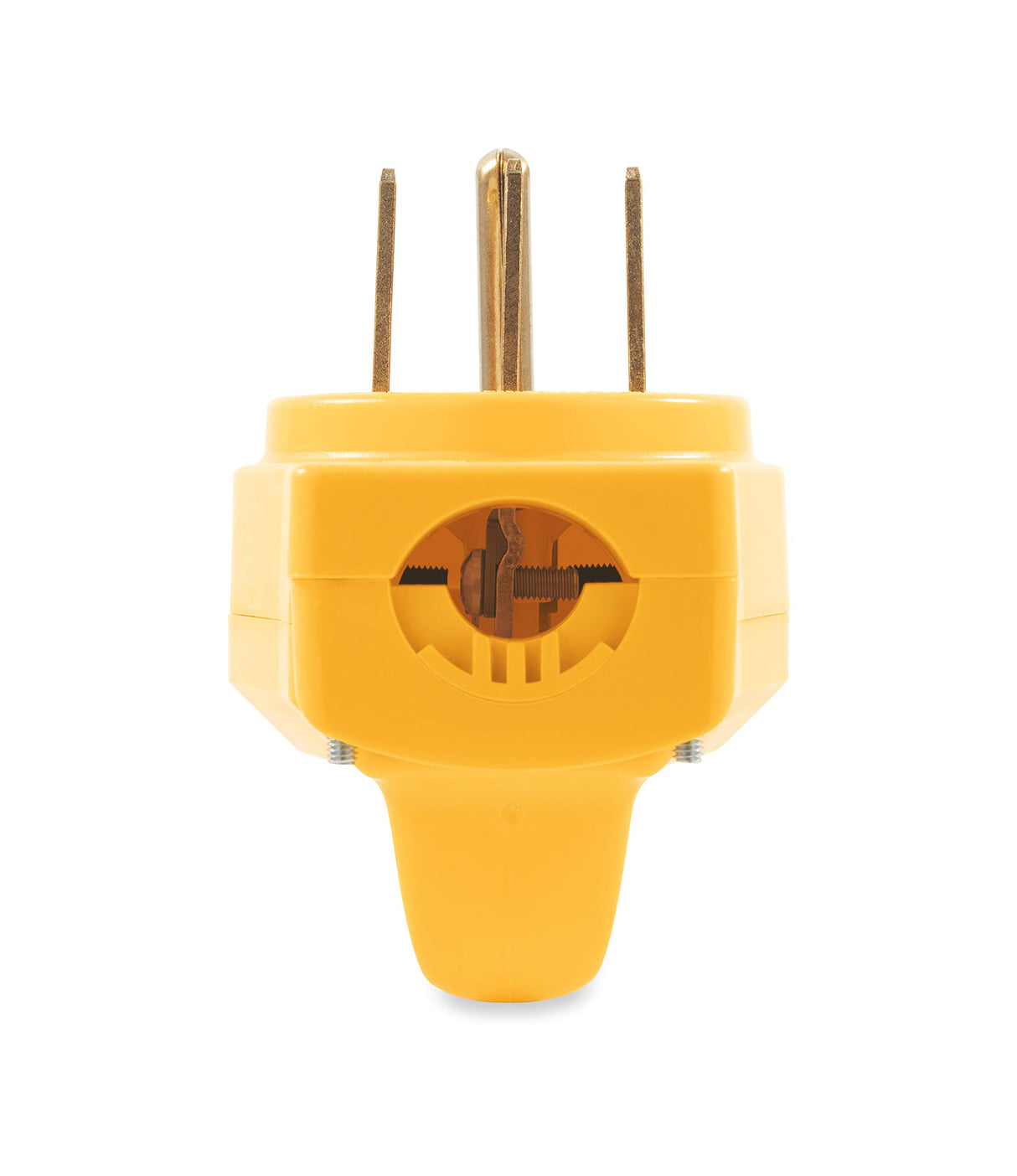 Camco Power Grip Camper / RV Replacement Plug - Attach 50 Amp Plug to Existing RV Extension Cord - Features 50 Amp RV Plug (NEMA 14-50P) & Ergonomic Designed Handle - Rated 125-250V/12,500W (55255) Camco