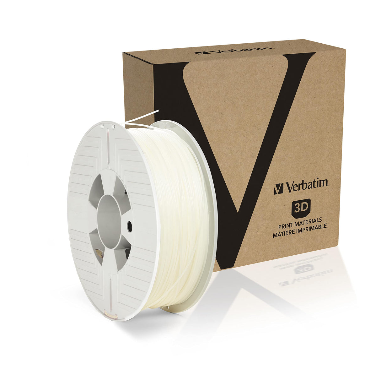 Verbatim 3D Printer Filament, PP 1,75mm, 0,5 kg Transp, (1,75mm, 0,5 kg Transp. Transparent/Natural), 55952 Verbatim