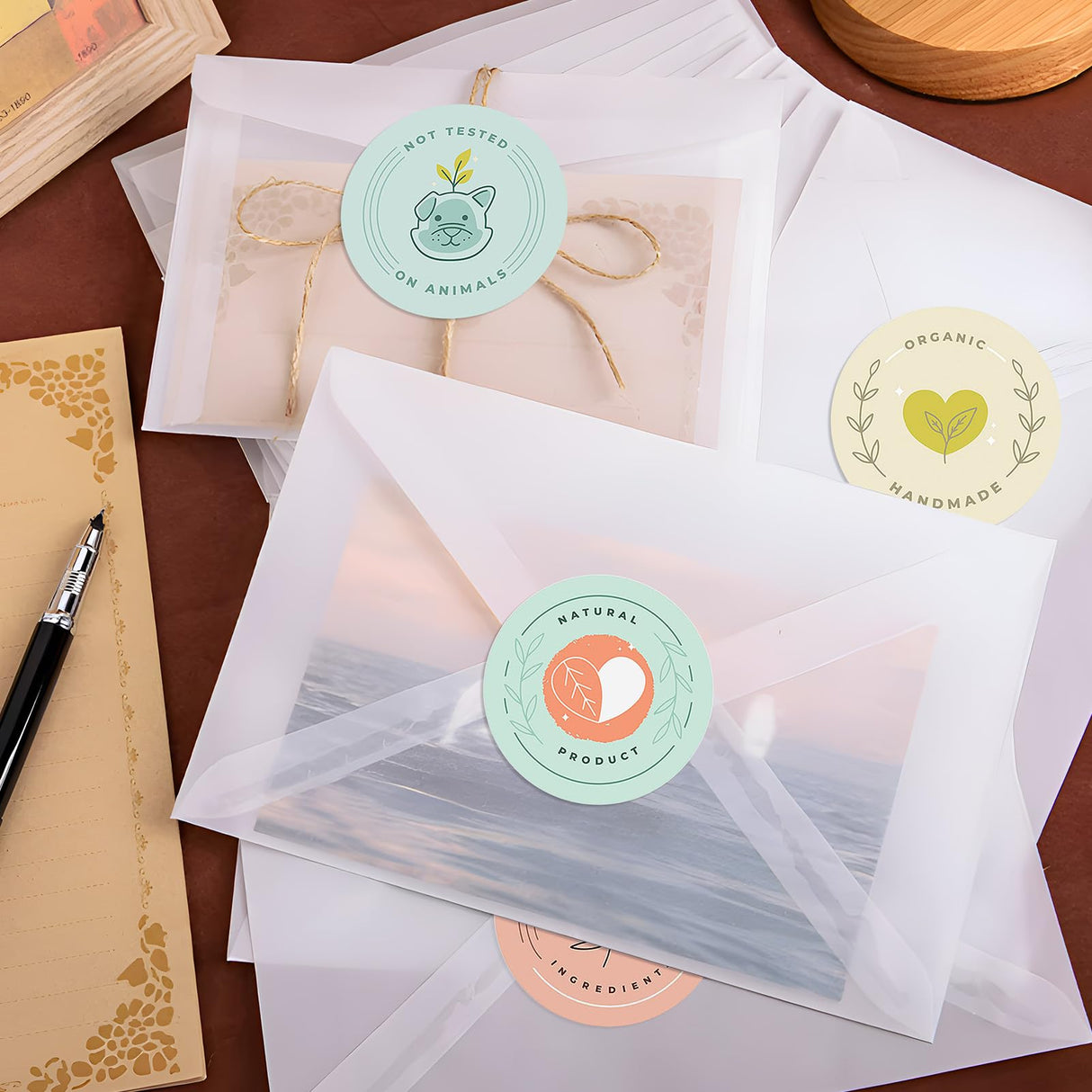 HABGP 2" Round Sticker Labels, Matte Circle Stickers for Inkjet Printer, Printable Blank White Strong Adhesive Labels for Logo, Business, 30 Sheets, 360 Labels habgp