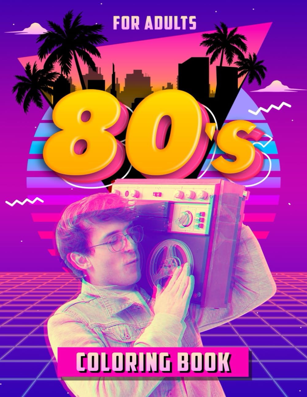 80'S COLORING BOOK - for adults: Relive the nostalgic 80s era by coloring accessories, devices, movies, and collectibles from that iconic time. WoodArtSupply