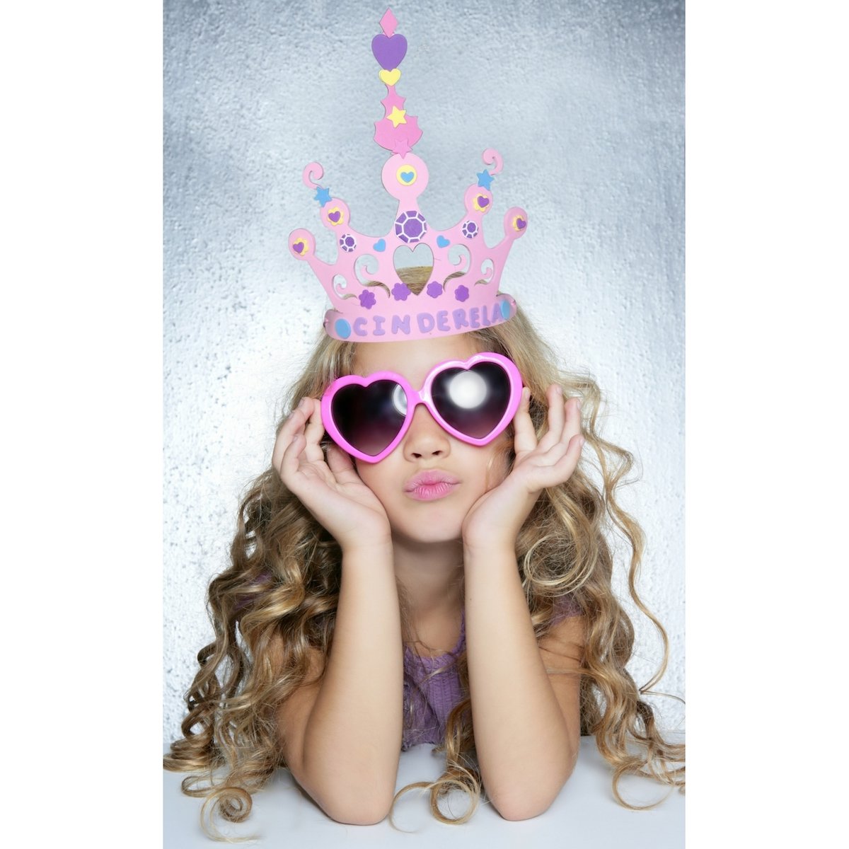 Wilde Tyke Girls Tiara and Crown Crafts Kit (12 Pack, 400 Foam Pieces) Princess Party Favor for Kids (TM) Wilde Tyke