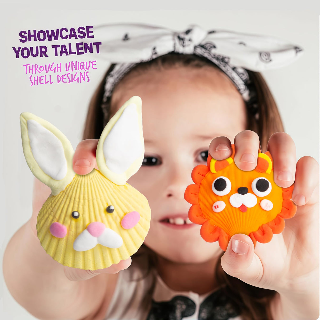 Kiditos Rockin' Rock & Shell Painting- Treasure Painting Kit,Arts and Crafts for Kids 4-12, Kids Painting Set, DIY Arts & Crafts Toys for Boys Girls Birthday Party Activities Gifts Kiditos