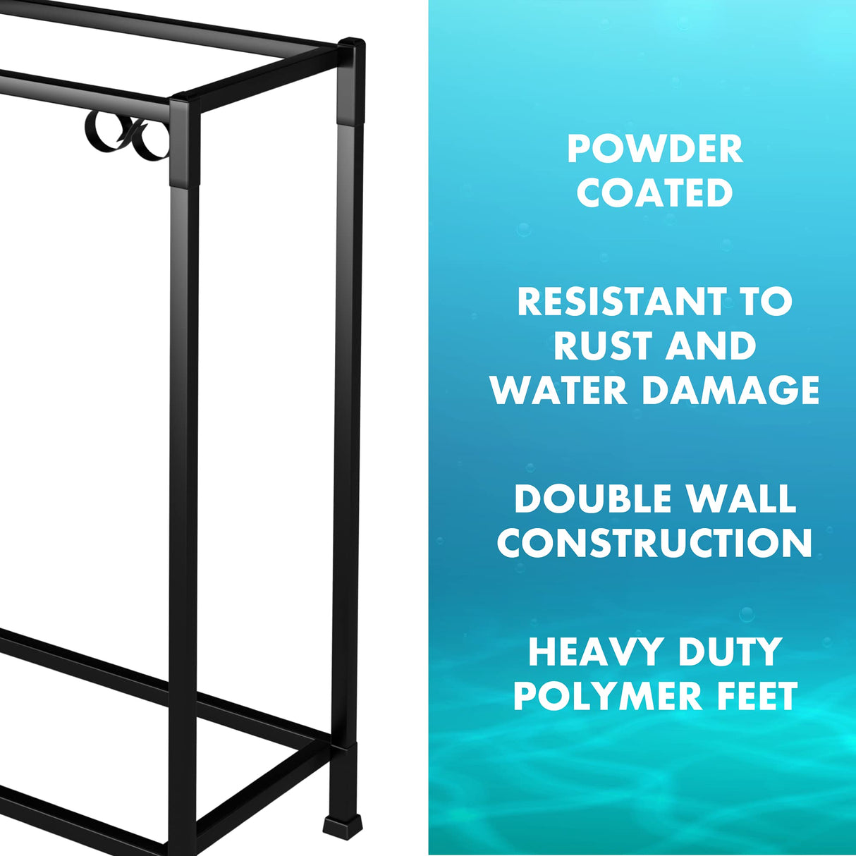 TitanEze 29 Gallon Double Aquarium Stand (2 Stands in 1), Fish Tank Stand, Bird Cage Stand, 32.5" W x 32 "H x 13" D Caitec