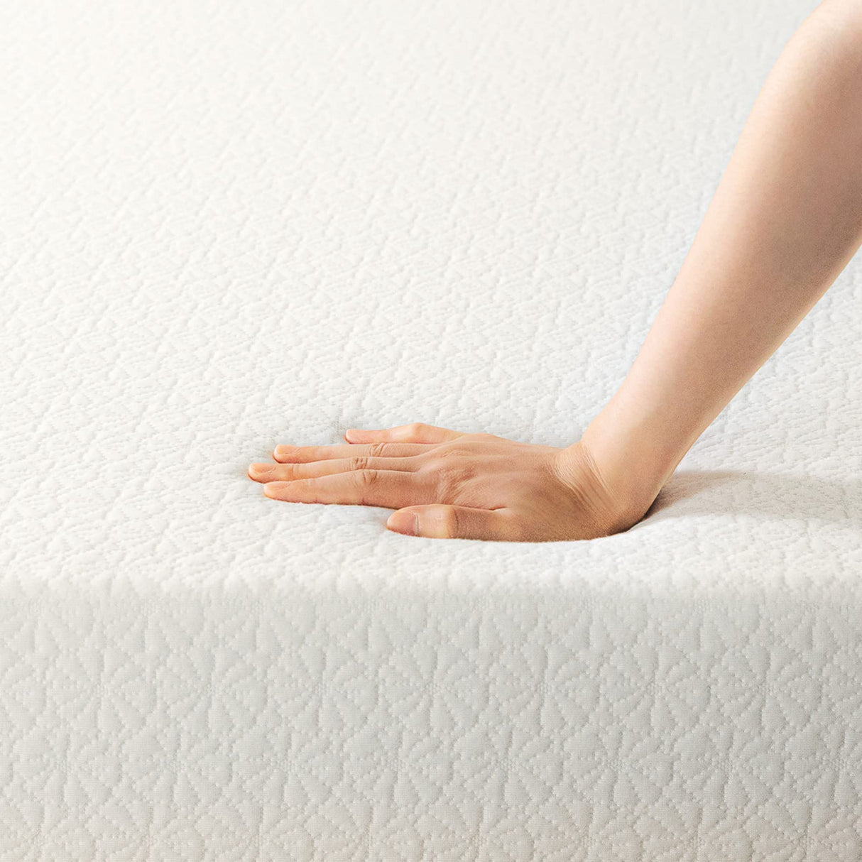 Best Price Mattress 14" Signature Green Tea Memory Foam Mattress, Twin, White Best Price Mattress