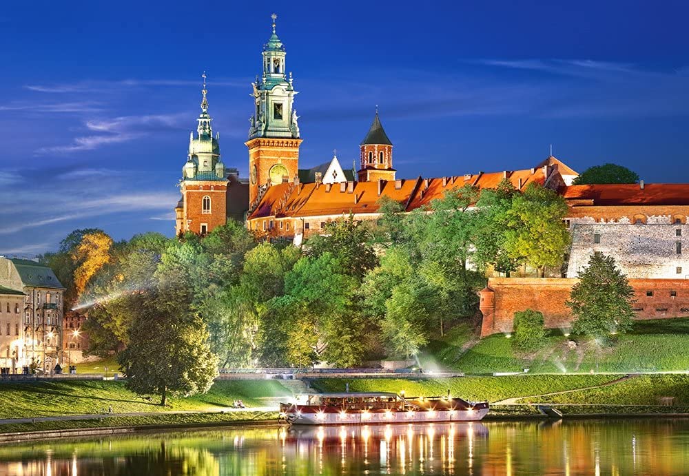 Castorland Wawel Castle by Night, Poland Puzzle (1000 Piece) Castorland