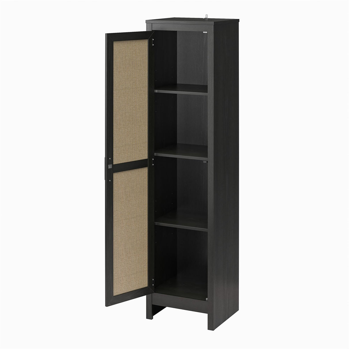 Ameriwood Home Wimberly Tall Cabinet, 1-Door, Black Oak Ameriwood Home