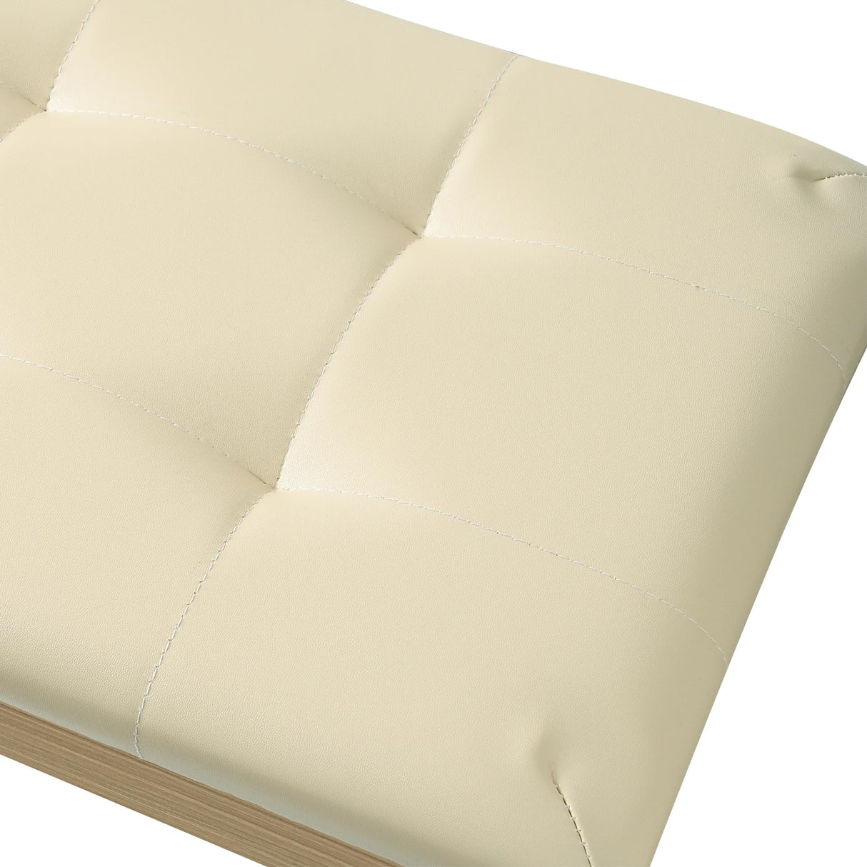 ZHRUNS Duet Piano Bench Wooden Keyboard Bench with Storage, Wooden Piano Keyboard Bench Long, Piano Stool Beige ZHRUNS