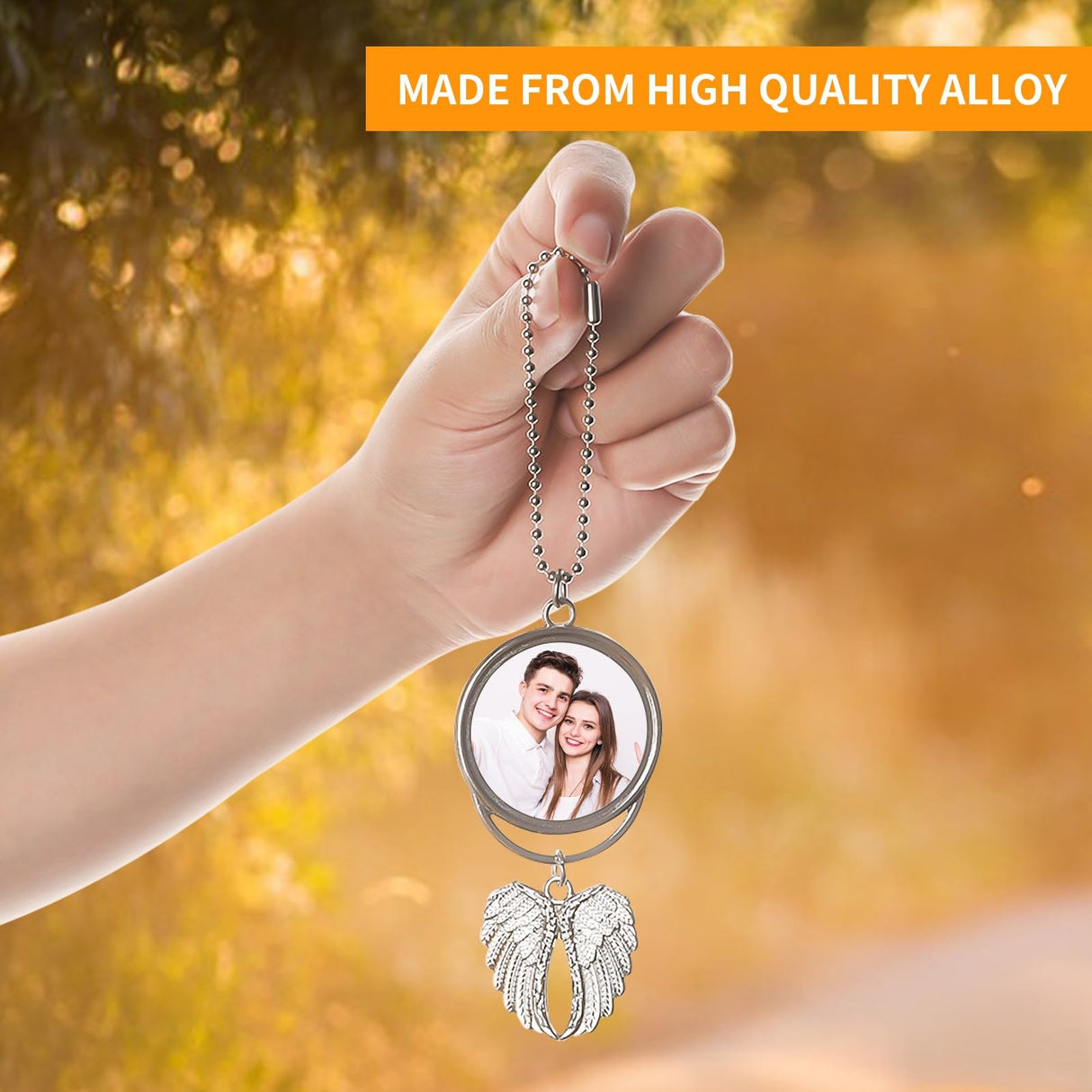 WOFALO store Car Hanging Ornament,Sublimation Ornament Blanks,Sublimation Keychain Blanks,Photo Frame For Ar Rearview Mirror And Home Window Ornaments WOFALO store