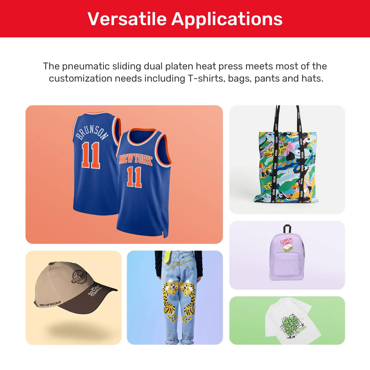 InkSonic 16x24 Inch Large Auto Pneumatic Dual Heat Press Machine, Sliding Side Commercial 40x60cm Heat Press, for DTF & Sublimation Transfer T-Shirt with Infrared Positioning & Movable Stand RocRow