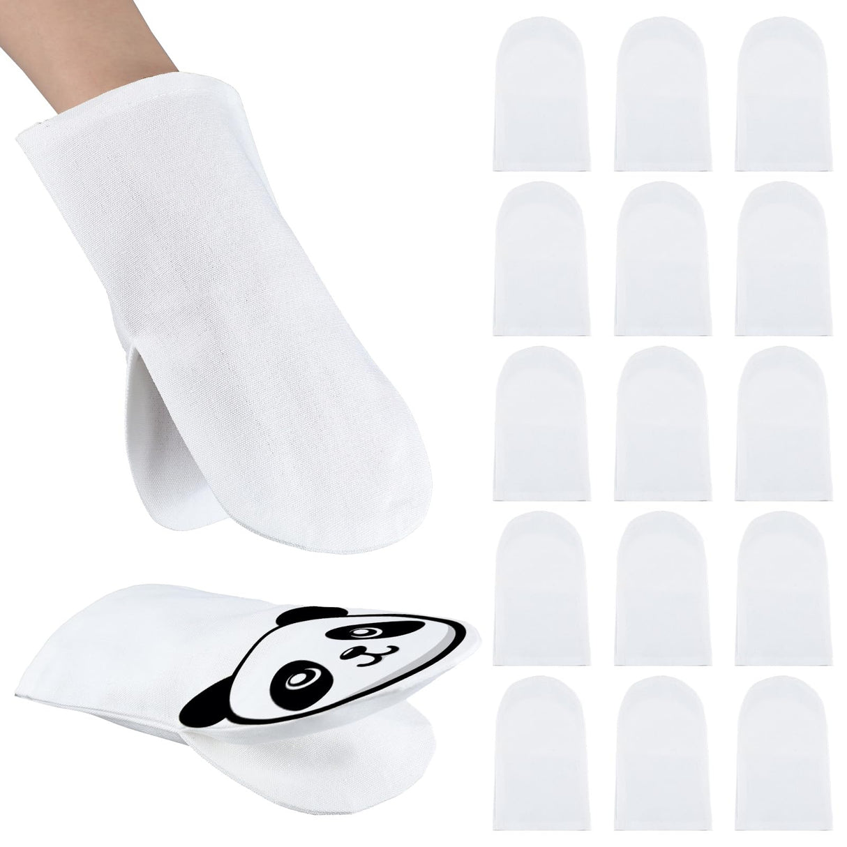 Soulchen 24 Pcs DIY Hand Puppets, Canvas Hand Puppet Making Kit DIY Arts and Crafts Sewing Projects for Fun Home Activities Classes Storytelling Party Favors Soulchen